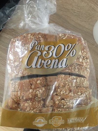 Pan de molde 30% avena Pan de molde 30% avena