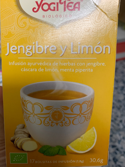 Te de jengibre y limón Te de jengibre y limón