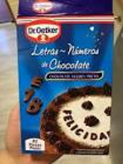 Dr.oetker Letras-numeros De Chocolate Dr.oetker Letras-numeros De Chocolate