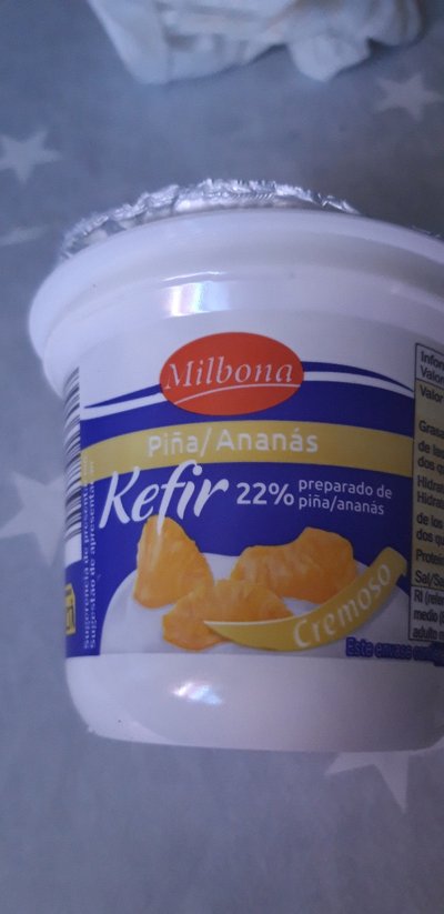 Kéfir con piña Kéfir con piña