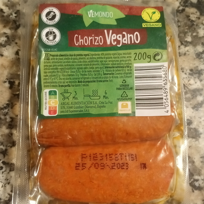Chorizo Vegano Chorizo Vegano