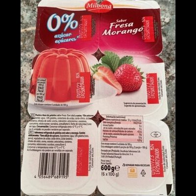 Gelatina 0% Azucar Morango Gelatina 0% Azucar Morango