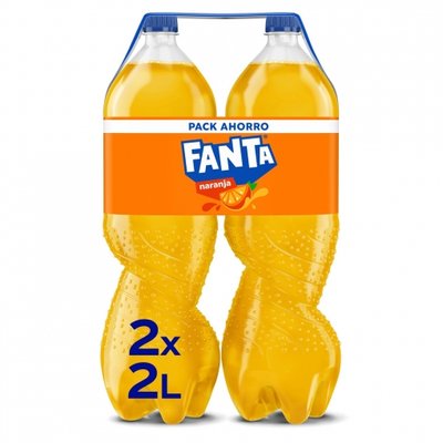 Refresco De Naranja Fanta Con Gas Pack De 2 Botellas De 2 L. Refresco De Naranja Fanta Con Gas Pack De 2 Botellas De 2 L.