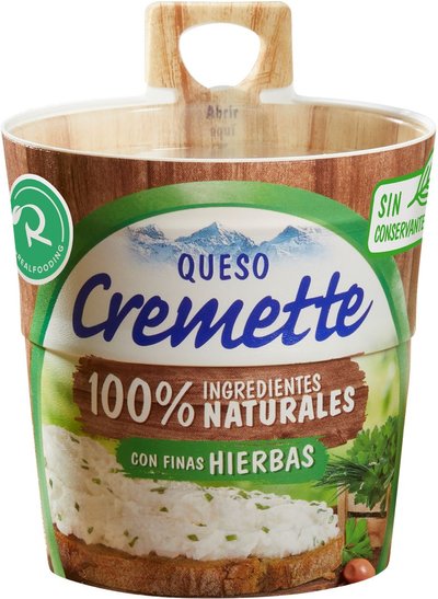Queso de untar realfooding a las finas hierbas Queso de untar realfooding a las finas hierbas