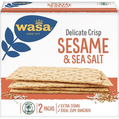Pan Tostado Sesam & Sea Salt Wasa 190g Pan Tostado Sesam & Sea Salt Wasa 190g