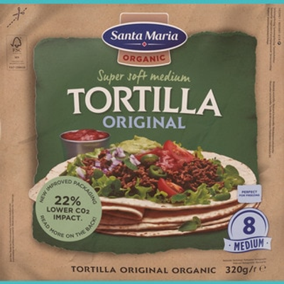 S.M.ORGANIC TORTILLA 320g S.M.ORGANIC TORTILLA 320g