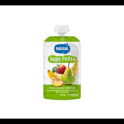 NESTLÉ Puré Happy Fruits Pouch 110g, Desde 12 Meses NESTLÉ Puré Happy Fruits Pouch 110g, Desde 12 Meses