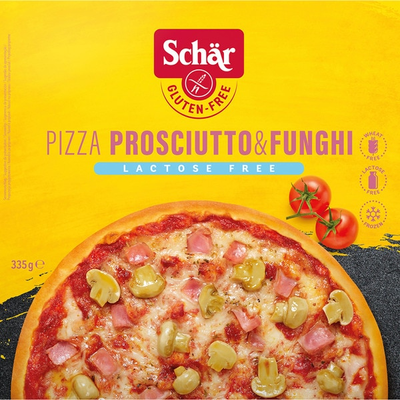 Schär Pizza De Jamon Y Champiñon, Elaborada Sin Gluten Y Sin Lactosa 335 G. Schär Pizza De Jamon Y Champiñon, Elaborada Sin Gluten Y Sin Lactosa 335 G.