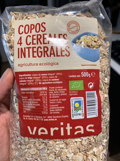Copos de 4 cereales integrales Copos de 4 cereales integrales