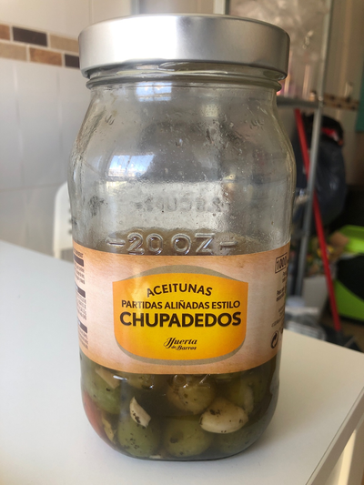 Aceitunas estilo chupadedos Aceitunas estilo chupadedos