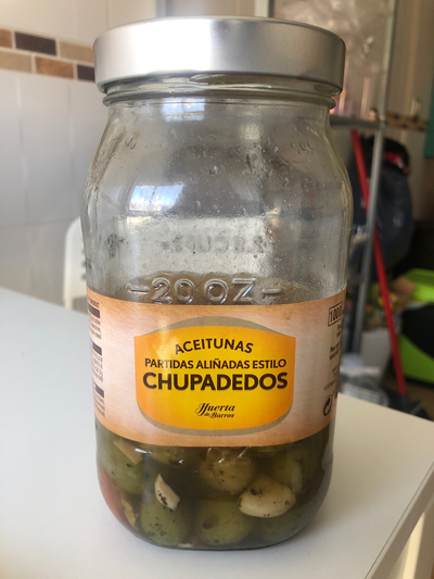 Aceitunas estilo chupadedos