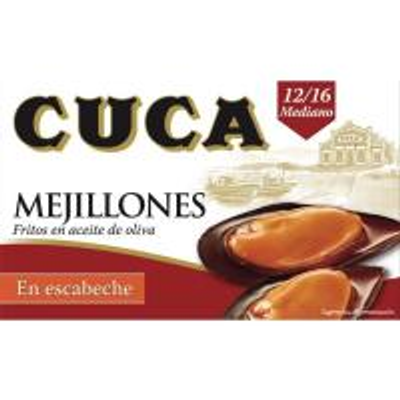 Mejillon En Escabeche 12/16 Piezas Cuca, Lata 115 G Mejillon En Escabeche 12/16 Piezas Cuca, Lata 115 G