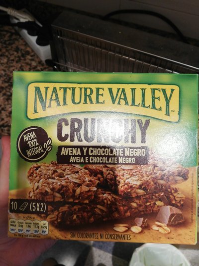 Barrita Crunchy de avena y chocolate negro Barrita Crunchy de avena y chocolate negro