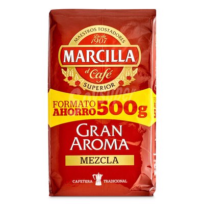 Marcilla Cafe Molido De Tueste Natural (50%) Y Torrefacto (50%) Marcilla 500 G. Marcilla Cafe Molido De Tueste Natural (50%) Y Torrefacto (50%) Marcilla 500 G.