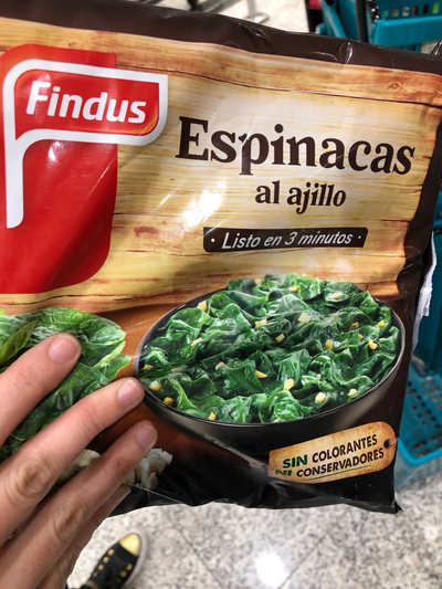 Espinacas al ajillo Espinacas al ajillo