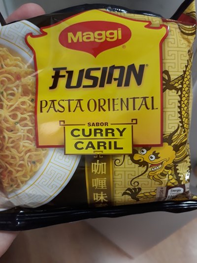 Pasta oriental sabor curry Pasta oriental sabor curry