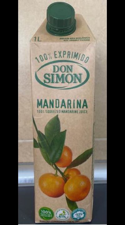 Mandarina 100% Squeezeo Mandarine Juice Mandarina 100% Squeezeo Mandarine Juice