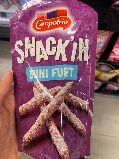 Mini fuet snack'in Mini fuet snack'in