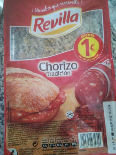 Chorizo en lonchas Chorizo en lonchas