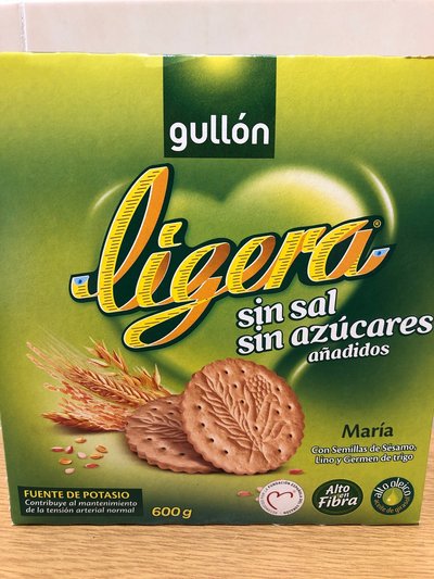 Galletas ligeras sin azúcares y sin sal Galletas ligeras sin azúcares y sin sal