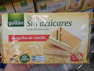 Barquillos de vainilla sin azúcares Barquillos de vainilla sin azúcares