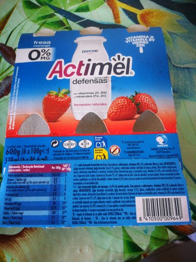 Actimel fresa 0% Actimel fresa 0%
