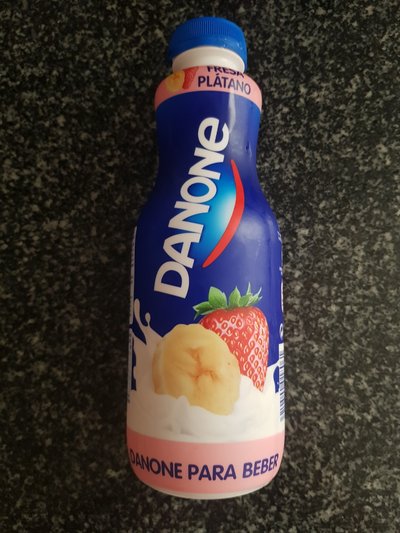 Yogur bebible fresa y plátano Yogur bebible fresa y plátano
