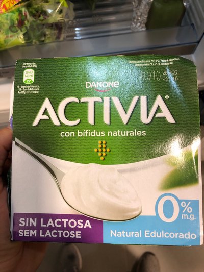 Activia con bifidus naturales natural edulcorado Activia con bifidus naturales natural edulcorado