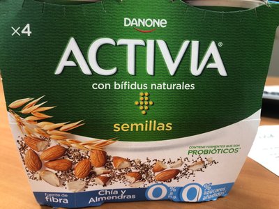 Activia chía y almendra 0% Activia chía y almendra 0%