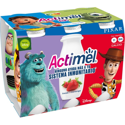 Actimel Kids Con Sabor A Fresa - 6x100g Actimel Kids Con Sabor A Fresa - 6x100g
