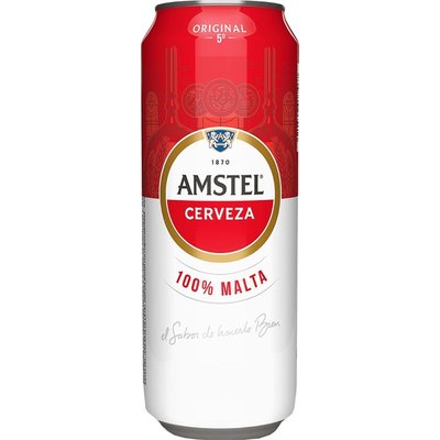 Amstel Cerveza Amstel 100 % Malta Lata De 50 Cl. Amstel Cerveza Amstel 100 % Malta Lata De 50 Cl.