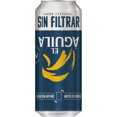 El Aguila Sin Filtrar Cerveza Lager Especial Lata, 1x50cl El Aguila Sin Filtrar Cerveza Lager Especial Lata, 1x50cl