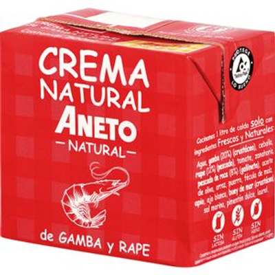 Crema De Gamba Y Rape ANETO 500ml. Crema De Gamba Y Rape ANETO 500ml.