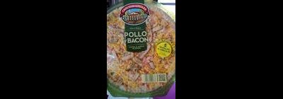 Pizza De Pollo Y Bacon Con Masa De Semillas & Cereales Pizza De Pollo Y Bacon Con Masa De Semillas & Cereales