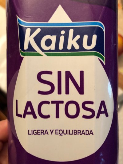 Kaiku sin lactosa Kaiku sin lactosa