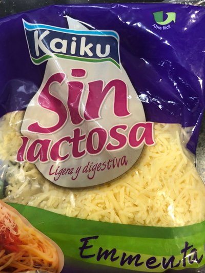 Queso emmental rallado sin lactosa Queso emmental rallado sin lactosa