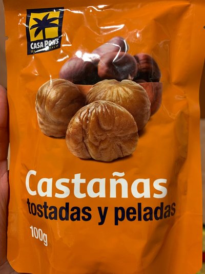 Castañas tostadas y peladas Castañas tostadas y peladas