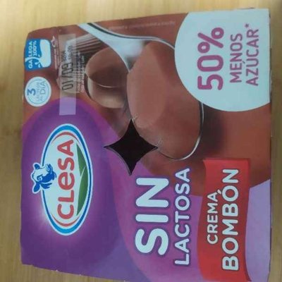 Crema bombón sin lactosa Crema bombón sin lactosa