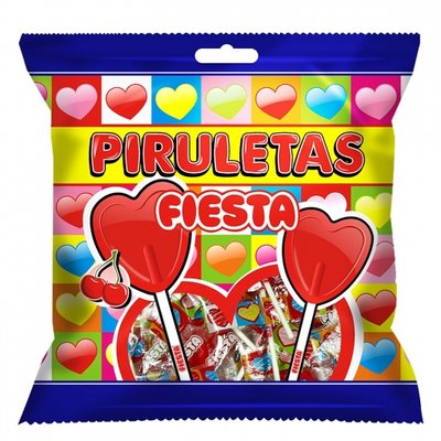 Caramelo Con Palo Piruletas Fiesta 105 G. Caramelo Con Palo Piruletas Fiesta 105 G.