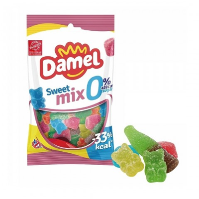 Caramelo De Goma Con Edulcorantes Sweet Mix 0% Azucar Damel 90g Caramelo De Goma Con Edulcorantes Sweet Mix 0% Azucar Damel 90g