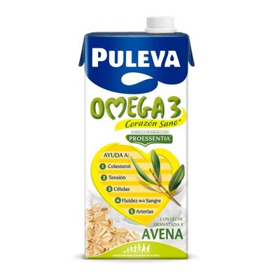 Bebida Láctea Con ácidos Grasos Omega 3 Y Oléico, Avena, Vitaminas Y Extractos Vegetales, Con Edulcorante, En Caja 6x1L Bebida Láctea Con ácidos Grasos Omega 3 Y Oléico, Avena, Vitaminas Y Extractos Vegetales, Con Edulcorante, En Caja 6x1L
