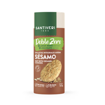 Galletas de avena y sésamo doble zero Galletas de avena y sésamo doble zero