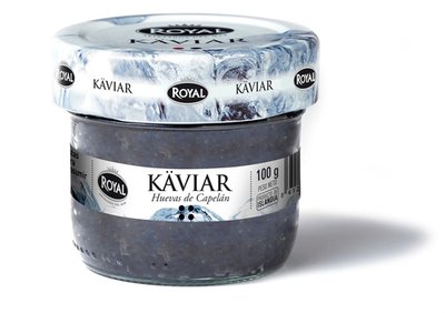 Huevas De Capelán Negras Royal 100 Gr Huevas De Capelán Negras Royal 100 Gr