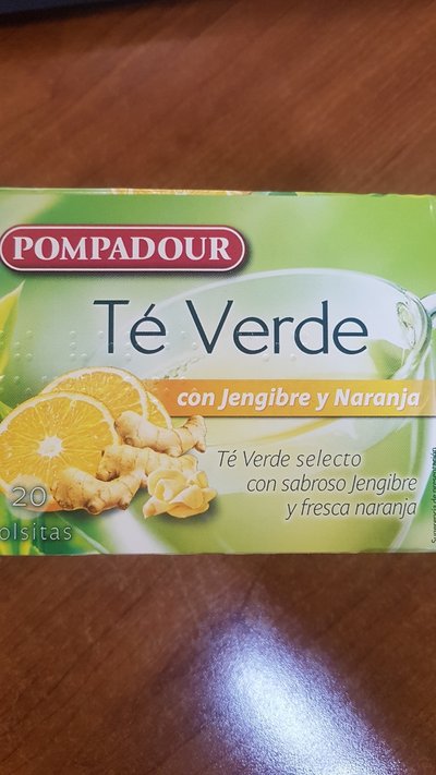 Té verde jengibre y naranja Té verde jengibre y naranja