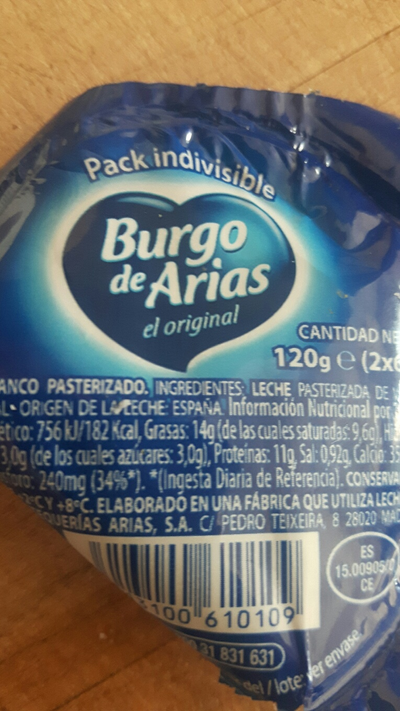 Queso blanco pasteurizado Queso blanco pasteurizado