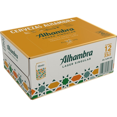 Alhambra Lager Singular Cerveza- Pack De 12 Latas X 33cl - 5,4% Volumen De Alcohol Alhambra Lager Singular Cerveza- Pack De 12 Latas X 33cl - 5,4% Volumen De Alcohol