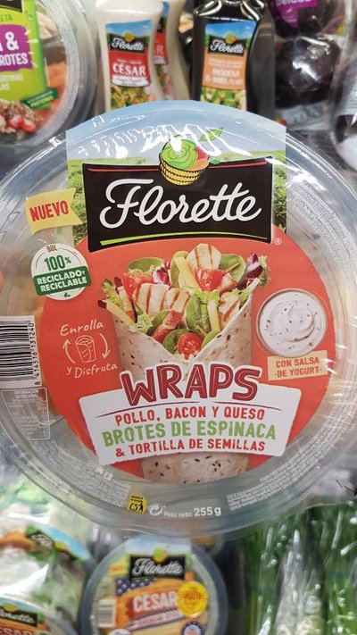 Wraps de pollo, bacon y queso Wraps de pollo, bacon y queso