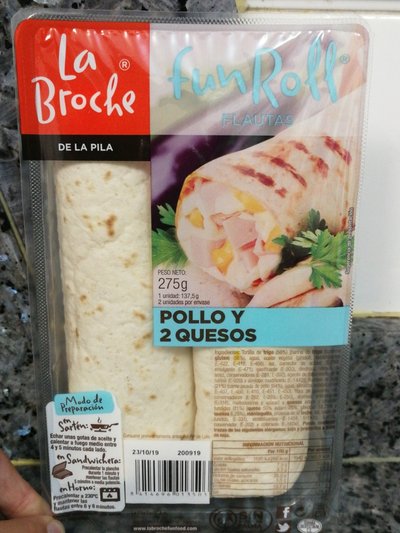 Flautas de pollo y queso Flautas de pollo y queso