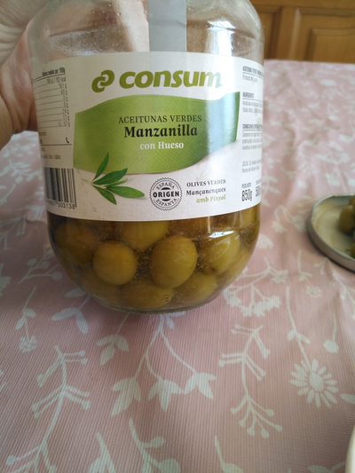 Aceitunas manzanilla con hueso Aceitunas manzanilla con hueso