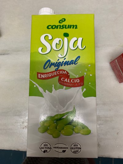 Bebida de soja enriquecida en calcio Bebida de soja enriquecida en calcio